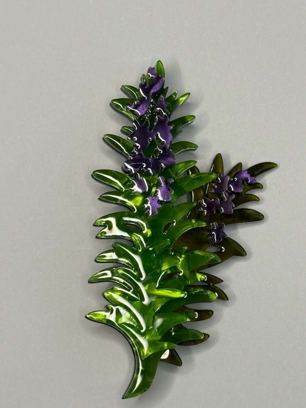 Erstwilder Lest We Forget Rosemary Brooch Green Purple